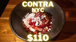Eating at Contra. NYC. $110 Michelin Starred Tasting Menu