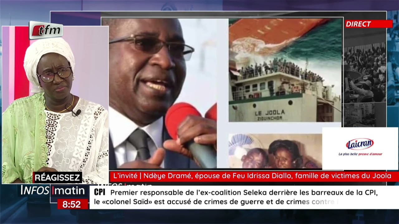 L'invité : Ndeye Dramé, épouse de feu Idrissa Diallo, famille de victimes du joola