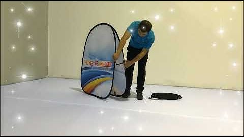 PDYEAR Custom printed Pop up a frame instruction