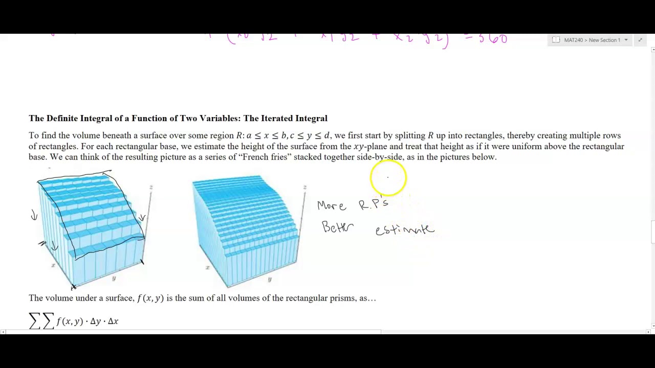 Integrals in Multivariate Calculus with Review - Part 3 of 3 - YouTube