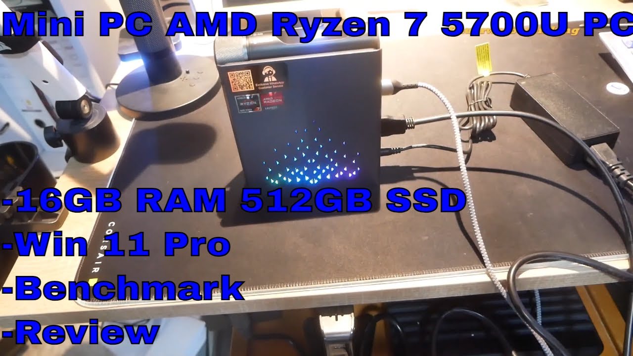 Mini PC AMD Ryzen 7 5700UPC 16GB RAM 512GB SSD Win11 Pro