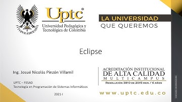 Introducción  Eclipse - Fundamentos Programación - UPTC