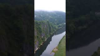 영월 주천강 기암 절벽 rocky cliffs
