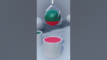 Ball Animation -  dynamic paint for water simulation #animation #3d