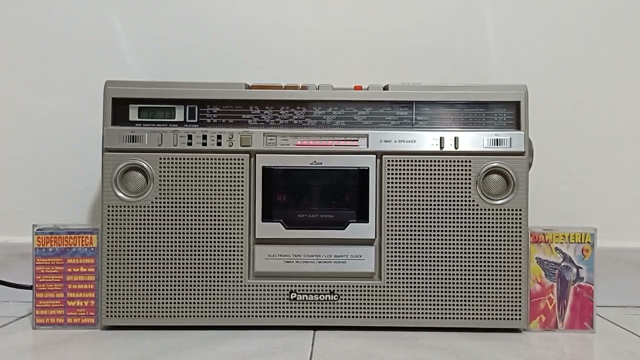 francescotito6661 panasonic BOOM BOX model NO. RX - 5220LS musica DANCE del ( 1994 ) bei tempi 🔊📀 
