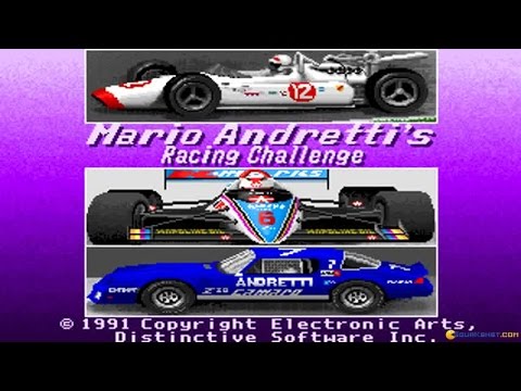 Mario Andretti Racing Challenge gameplay (PC Game, 1991)