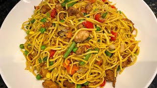 How to make quick and easy stir fry chicken vegetables chowmein/Guyanese style chowmein