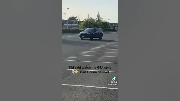 Kid crashes dad's car