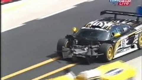 2001 - Le Mans - Toni Seiler attempts to crawl back to the garage