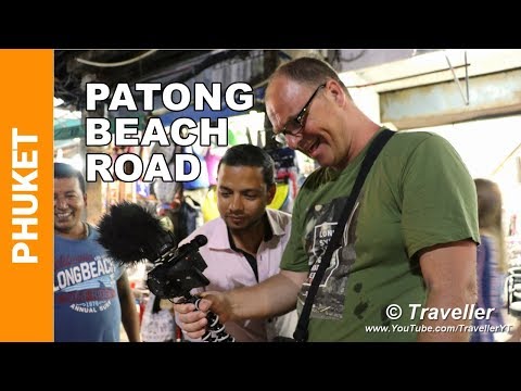 PATONG BEACH - Evening Walk on Patong Beach Road in Phuket, Thailand