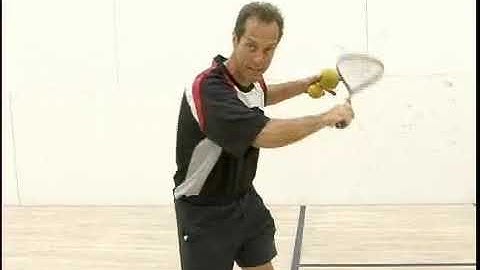 Squash Racquet Ready Position