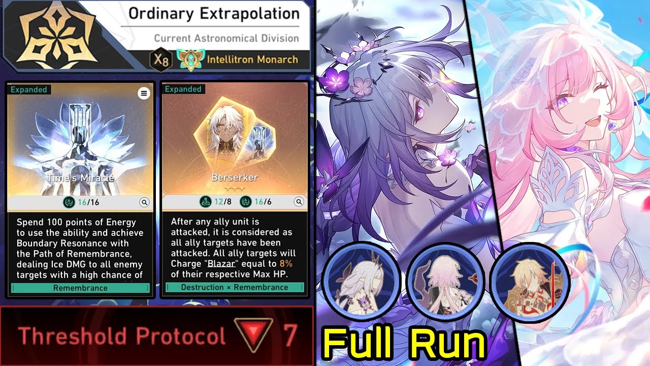 Cyrene & Castorice With Remembrance Path & Berserker Full Run | DU Protocol 7