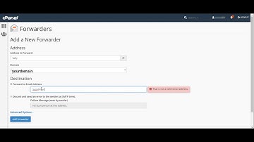 Creating Email forwarder in cPanel