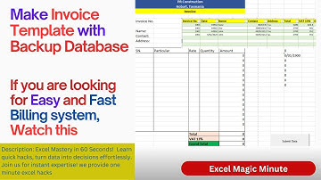 How to Make An Invoice | Automatic Sales Bill | Purchase Bill