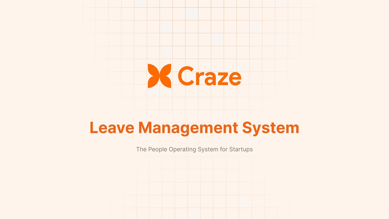 Leave Management System - Craze Product Demo - YouTube