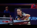 スウェーデンOP 女子シングルス準決勝 伊藤美誠vs丁寧