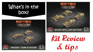Panzer II, Wespe and Marder III 15mm plastic ww2 Flames of War kit review and tips