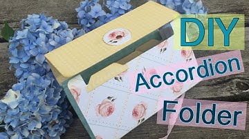 DIY Accordion File Folder // File flip Folder (Penpal Ideas) | I