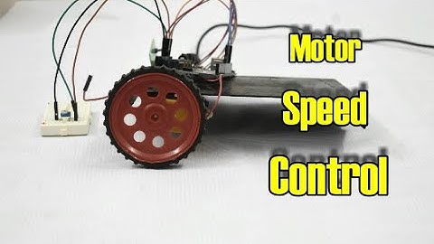 DC motor speed control using Driver IC l293D- Tutorial beginners