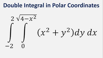Double Integral in Polar Coordinates: (x^2+y^2)dy dx , y = 0 to sqrt(4-x^2) , x = -2 to 2