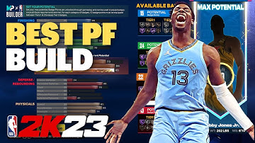 BEST POWER FORWARD & BIG MAN BUILD IN NBA 2K23 - STRETCH GLASS PF BUILD WITH BULLY BADGE!!