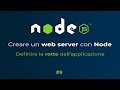 [ITA] Node.js | Creare un web server con Node.js | #9 Definire le rotte dell'applicazione...
