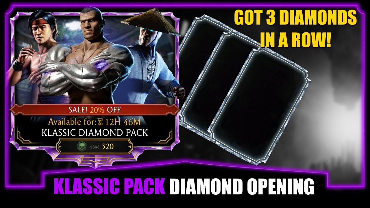 Klassic Diamond Pack Opening MK Mobile.