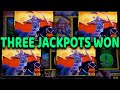 Hubby's INSANE JACKPOT HANDPAYS on Genghis Khan in Las Vegas!