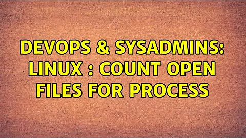 DevOps & SysAdmins: Linux : Count Open Files for Process