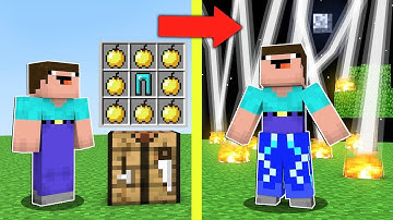How To Craft New OP Armor In Minecraft Noob And Pro ! Noob Crafted Overpowered Items