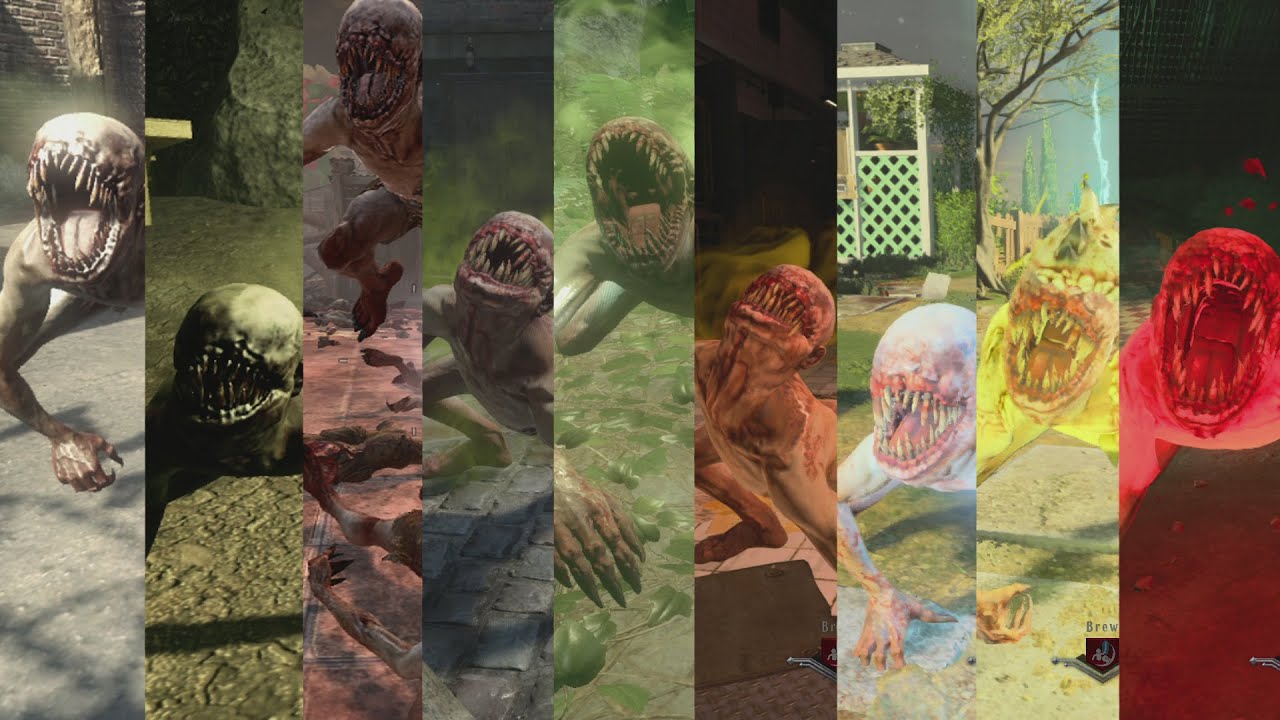 Call of Duty Zombies Nova 6 Crawler/All Variations Evolution (BO1,BO2,BO3,BO4)