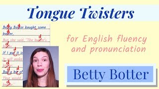 BETTY BOTTER | Tongue Twisters for English Fluency and Pronunciation | American English Accent Resimi