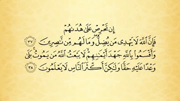 تلاوة سورة النحل من الآية رقم 35 إلى 42