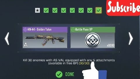 Call Of Duty Mobile Kill 30 enemies with AS VAL equipped with any 5 attachments