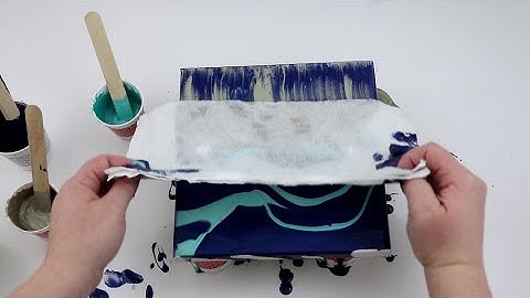 (310) Swipe for Cells! Damp Paper Towel Swipe, Fluid Art technique