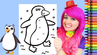 How To Color a Penguin | Crayons