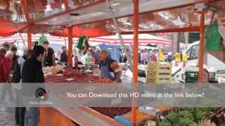 Seller At Hamburg Fischmarkt