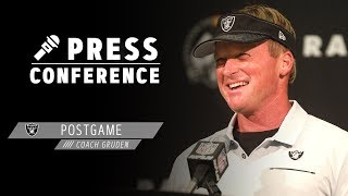 Coach Gruden Postgame Presser - 9.9.19 | Raiders