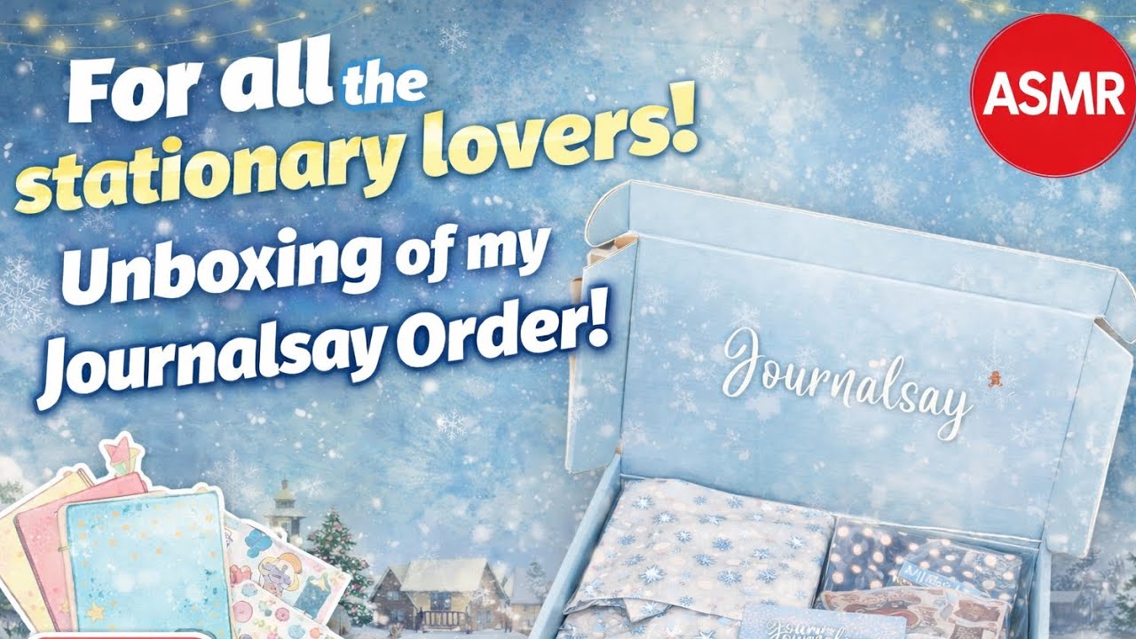 For all the stationary lovers! ASMR Unboxing Journal Stickers and Ephemera from Journalsay. 💕📚🖋️ 