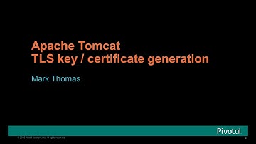 Apache Tomcat TLS Key and Certificate Generation