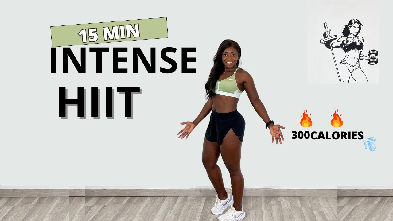 15 MIN INTENSE CARDIO WORKOUT | No Repeat | No Equipment + High ...
