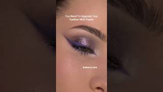 Purple Glitter Eyeliner💜 #eyemakeup #makeup #makeuptutorial #shortvideo #shorts #youtubeshorts #fypシ