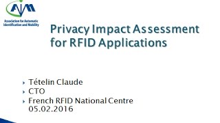 Privacy in the EU - Impact Assessment for RFID Applications screenshot 2