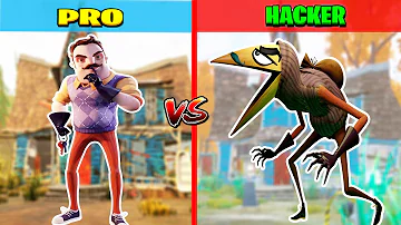 PRO WİLSON DAYI KARGA ADAMA KARŞI 😱 Hello Neighbor 2 vs Hello Guest Challenge