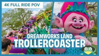 NEW DreamWorks Land Trolls Trollercoaster Full 4K POV 2024 | Universal Studios Florida