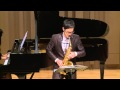 Engene bozza aria for alto saxophone and piano