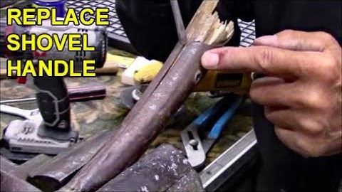 Broken Shovel Handle Replaced, Repair