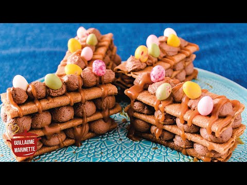 mille-feuille-chocolat-crÊpes-dentelles-de-pÂques-!-recette-facile-&-rapide