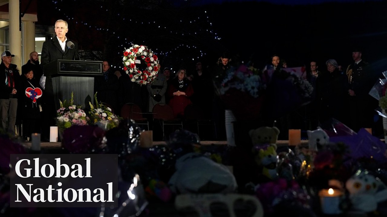 Global National: Feb. 14, 2026 | Hundreds gather in Tumbler Ridge to honour victims of mass shooting
