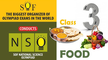 SOF NSO National Science Olympiad Class 3 | Food